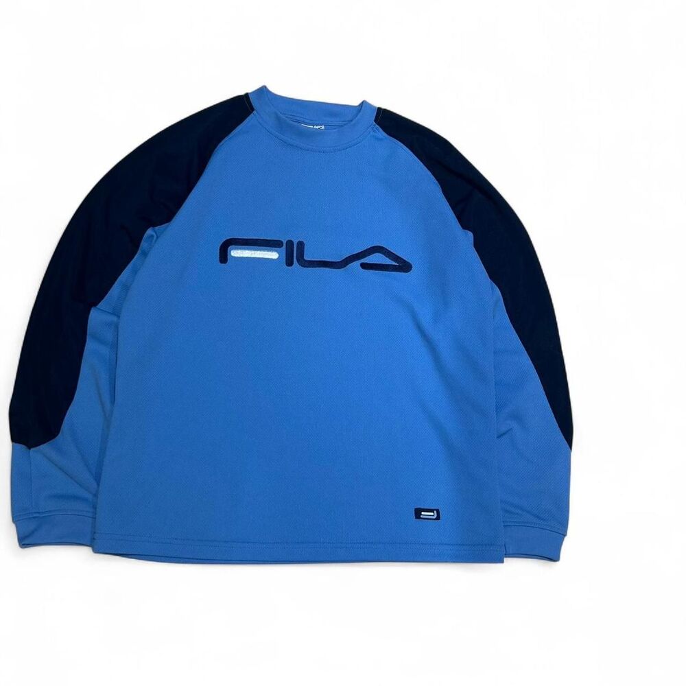 Fila Blue Long sleeve Shirt Size: Large